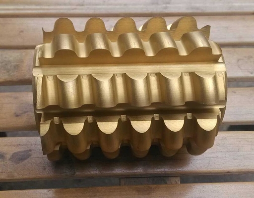 Feste Karbid-Wälzfräsen-Schneider bearbeiten goldene Farbe-Ti-Al-Tws-Gondelstationbeschichtung