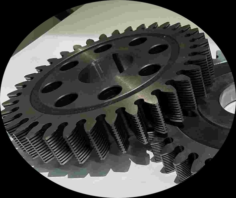 Zusammengebaute Modul CNC-Verzahnung schwarz mit einschneidigem Rasiermesser